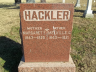 Melville G Hackler Gravestone