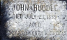 John Huddle Grave