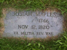 Josiah Maples Gravestone