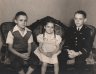 Nathan, Peggy, and Charlie Claunch - 1948